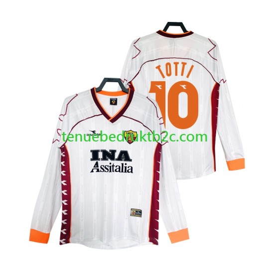 Uitshirt Retro AS Roma Totti 10 2000 Mannen 1999 L-S