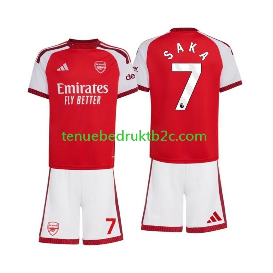 Thuisshirt Arsenal Bukayo Saka 7 Voetbalteneu Kinderen 2026-27 S-S