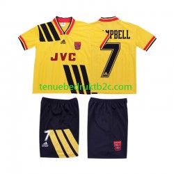 Uitshirt Retro Arsenal CAMPBELL 7 1993 Voetbalteneu Kinderen 1994 S-S