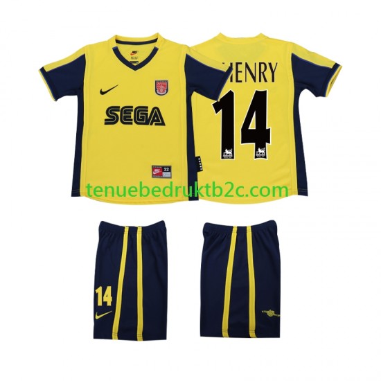 Uitshirt Retro Arsenal Thierry Henry 14 2000 2001 Voetbalteneu Kinderen S-S