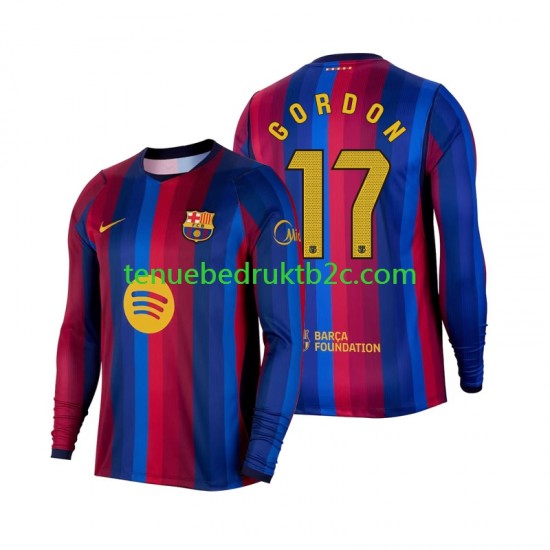 Thuisshirt FC Barcelona Anthony Gordon 17 Mannen 2026-27 L-S
