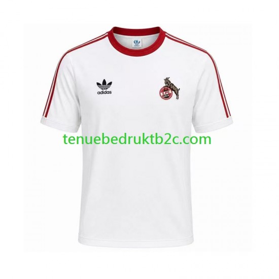 Thuisshirt Retro FC Köln 1986 1987 Mannen S-S