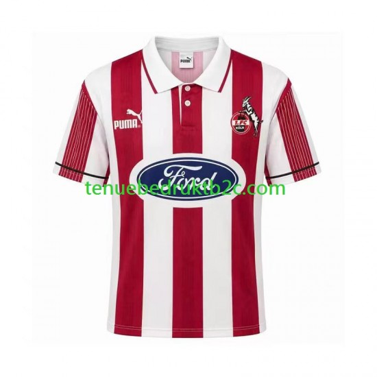 Thuisshirt Retro FC Köln 1995 1996 Mannen S-S