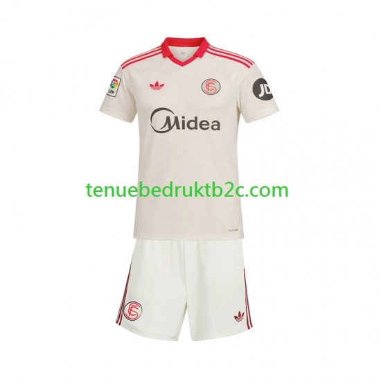 Thuisshirt Retro Sevilla FC Voetbalteneu Kinderen 2025-26 S-S