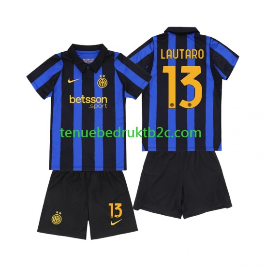 Thuisshirt Inter Milan Lautaro Martinez 13 Voetbalteneu Kinderen 2026-27 S-S