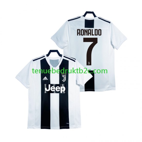 Thuisshirt Retro Juventus Cristiano Ronaldo 2018 2019 Mannen S-S