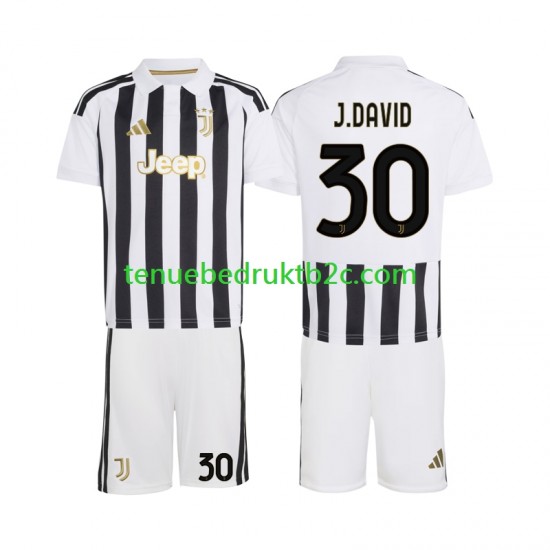 Thuisshirt Juventus Jonathan David 30 Voetbalteneu Kinderen 2026-27 S-S