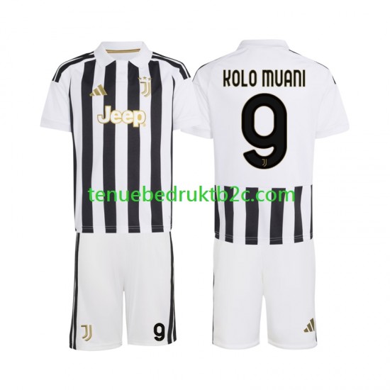 Thuisshirt Juventus Randal Kolo Muani 9 Voetbalteneu Kinderen 2026-27 S-S