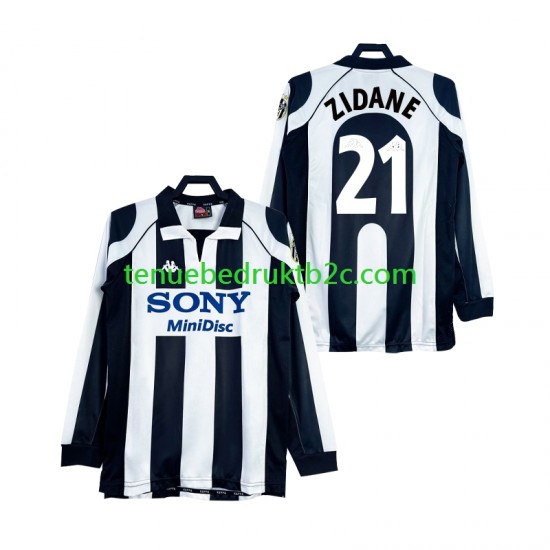 Thuisshirt Retro Juventus ZIDANE 21 1997 Mannen 1998 L-S