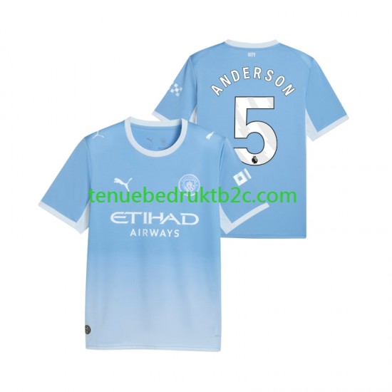 Thuisshirt Manchester City Elliot Anderson 5 Mannen 2026-27 S-S