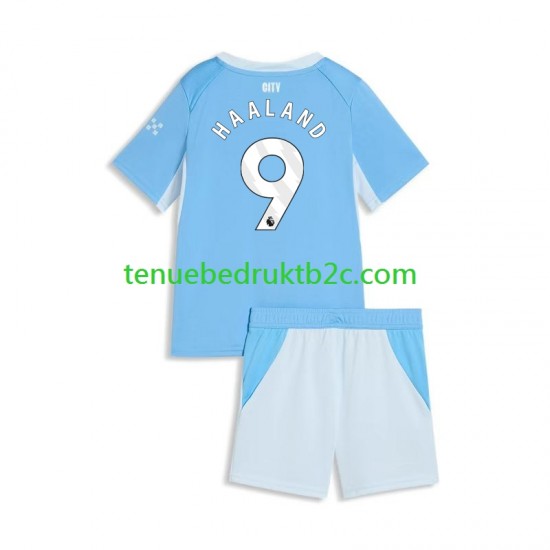 Thuisshirt Manchester City Erling Haaland 9 Voetbalteneu Kinderen 2026-27 S-S