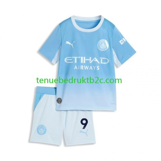 Thuisshirt Manchester City Erling Haaland 9 Voetbalteneu Kinderen 2026-27 S-S