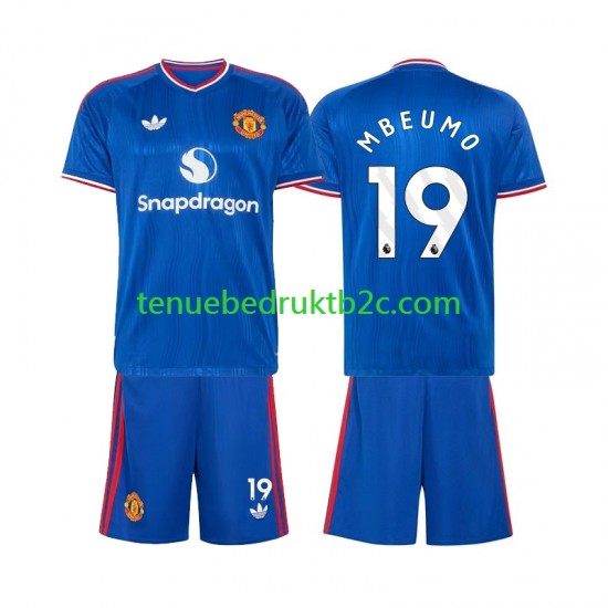 Uitshirt Manchester United Bryan Mbeumo 19 Voetbalteneu Kinderen 2026-27 S-S