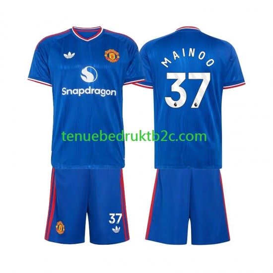 Uitshirt Manchester United Kobbie Mainoo 37 Voetbalteneu Kinderen 2026-27 S-S