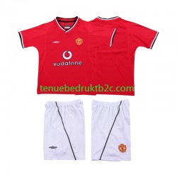 Thuisshirt Retro Manchester United 2000 Voetbalteneu Kinderen 2002 S-S