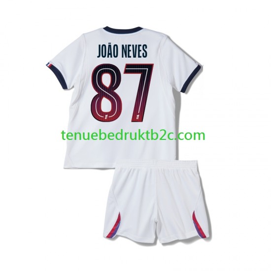 Uitshirt Paris Saint-Germain Joao Neves 87 Voetbalteneu Kinderen 2026-27 S-S