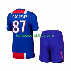 Thuisshirt Paris Saint-Germain Joao Neves 87 Voetbalteneu Kinderen 2026-27 S-S