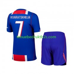 Thuisshirt Paris Saint-Germain Khvicha Kvaratskhelia 7 Voetbalteneu Kinderen 2026-27 S-S