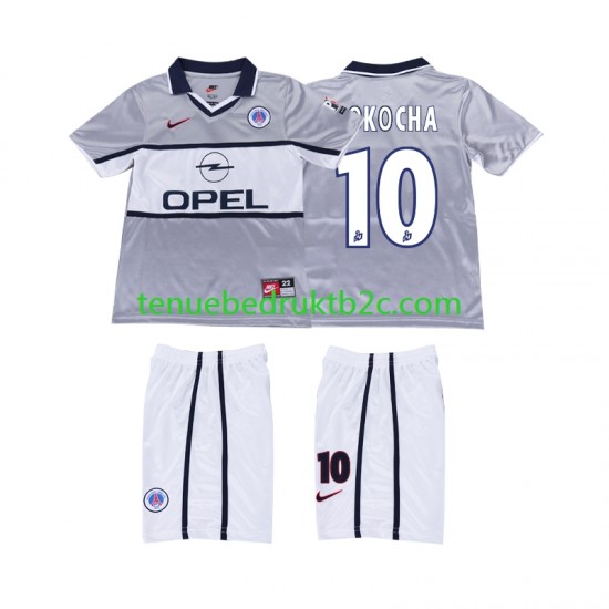 Uitshirt Retro Paris Saint-Germain OKOCHA 10 2000 2001 Voetbalteneu Kinderen S-S