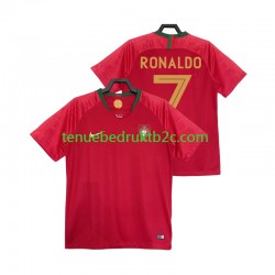 Thuisshirt Retro Portugal Cristiano Ronaldo 7 2018 Mannen S-S