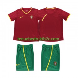Thuisshirt Retro Portugal Voetbalteneu Kinderen 2002 S-S