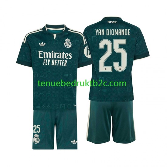 Uitshirt Real Madrid Yan Diomande 25 Voetbalteneu Kinderen 2026-27 S-S