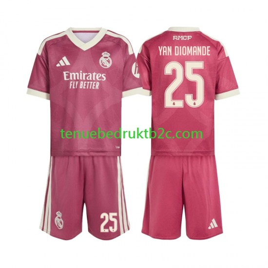 3de shirt Real Madrid Yan Diomande 25 Voetbalteneu Kinderen 2026-27 S-S