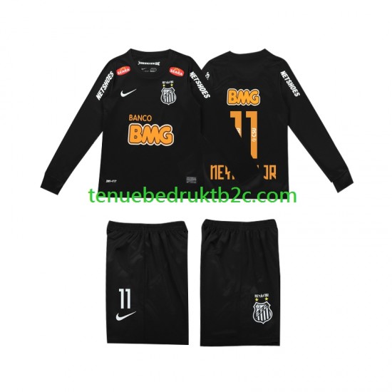 Uitshirt Retro Santos NEYMAR JR 11 Classic 2012 2013 Voetbalteneu Kinderen L-S