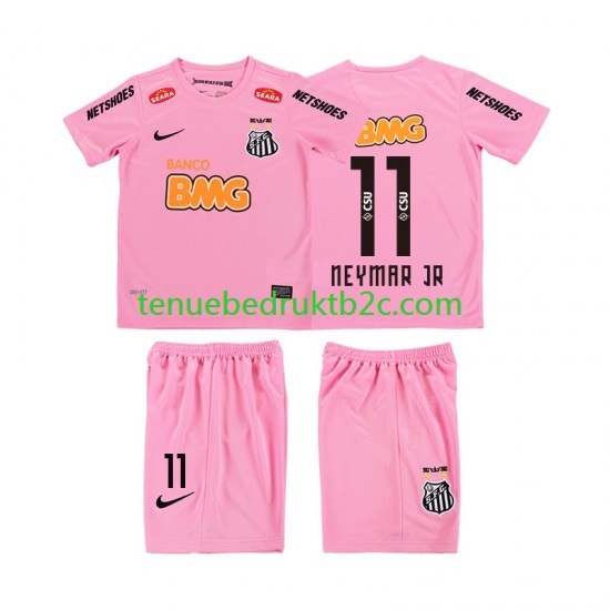 4de shirt Retro Santos Neymar JR 11 2012 2013 Voetbalteneu Kinderen S-S