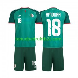 Uitshirt Algerije Mohamed Amoura 18 Voetbalteneu Kinderen 2026 S-S