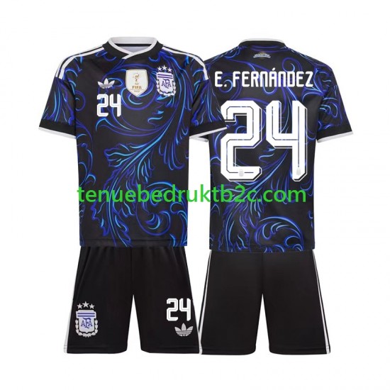 Uitshirt Argentinië Enzo Fernandez 24 Voetbalteneu Kinderen WK 2026 S-S
