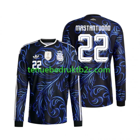 Uitshirt Argentinië Franco Mastantuono 22 Mannen WK 2026 L-S