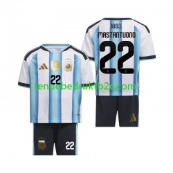 Thuisshirt Argentinië Franco Mastantuono 22 Voetbalteneu Kinderen WK 2026 S-S