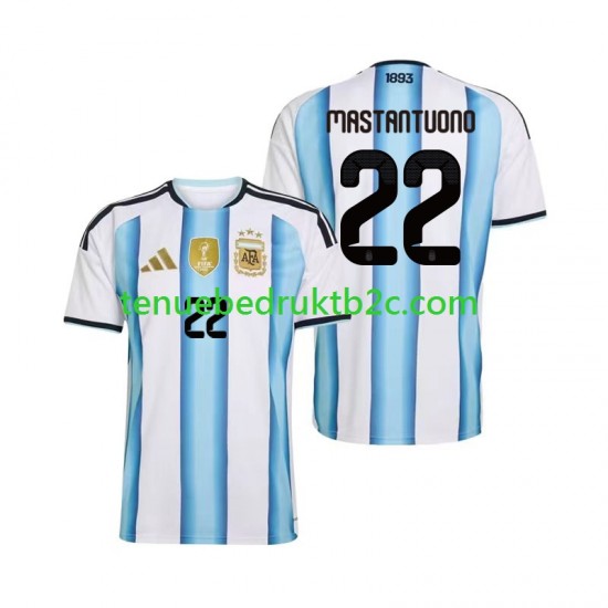 Thuisshirt Argentinië Franco Mastantuono 22 Mannen WK 2026 S-S
