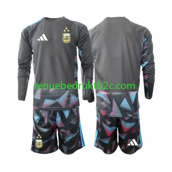 Thuisshirt Argentinië Keeper Voetbalteneu Kinderen WK 2026 L-S