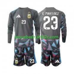Thuisshirt Argentinië Keeper Emiliano Martinez 23 Voetbalteneu Kinderen WK 2026 L-S
