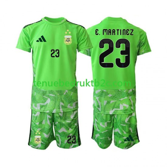 3de shirt Argentinië Keeper Emiliano Martinez 23 Voetbalteneu Kinderen WK 2026 S-S