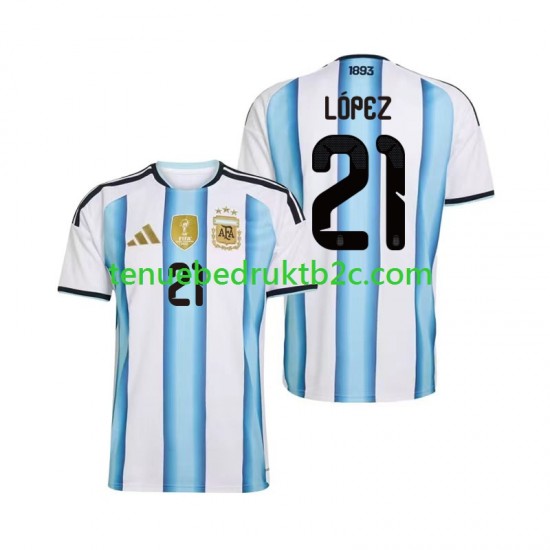 Thuisshirt Argentinië Jose Manuel Lopez 21 Mannen WK 2026 S-S