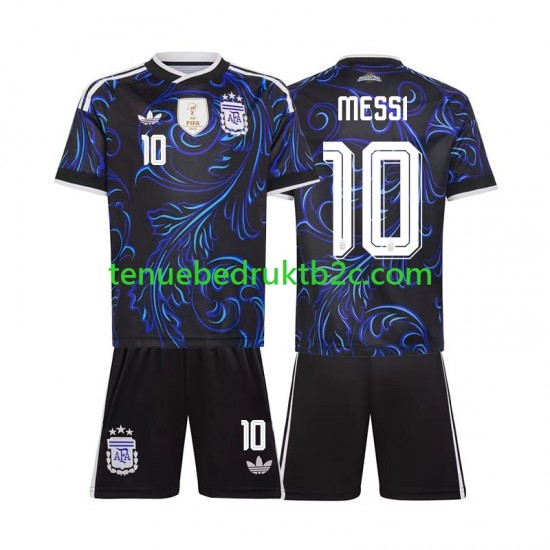 Uitshirt Argentinië Lionel Messi 10 Voetbalteneu Kinderen WK 2026 S-S