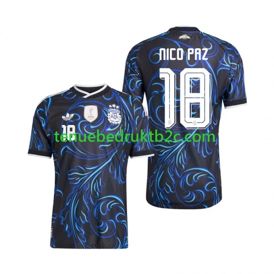 Uitshirt Argentinië Nico Paz 18 Mannen WK 2026 S-S