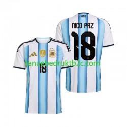Thuisshirt Argentinië Nico Paz 18 Mannen WK 2026 S-S
