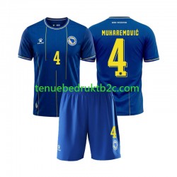 Thuisshirt Bosnië-Herzegovina Tarik Muharemovic 4 Voetbalteneu Kinderen WK 2026 S-S