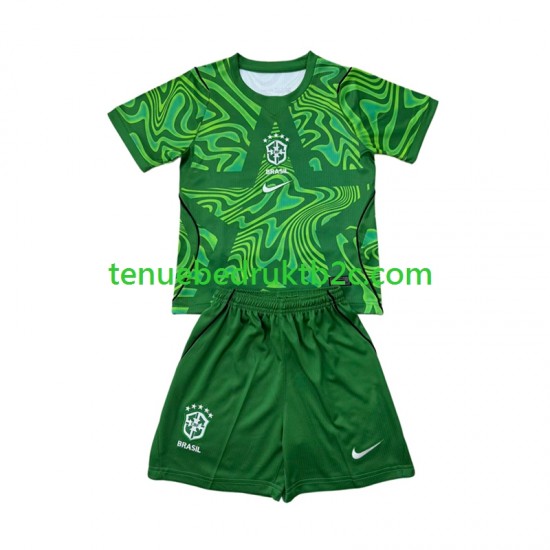 Uitshirt Brazilië Keeper Voetbalteneu Kinderen WK 2026 S-S