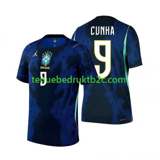 Uitshirt Brazilië Matheus Cunha 9 Mannen WK 2026 S-S