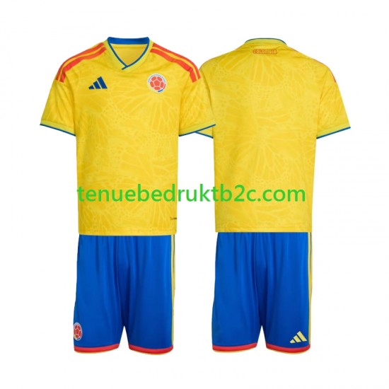 Thuisshirt Colombia Voetbalteneu Kinderen WK 2026 S-S