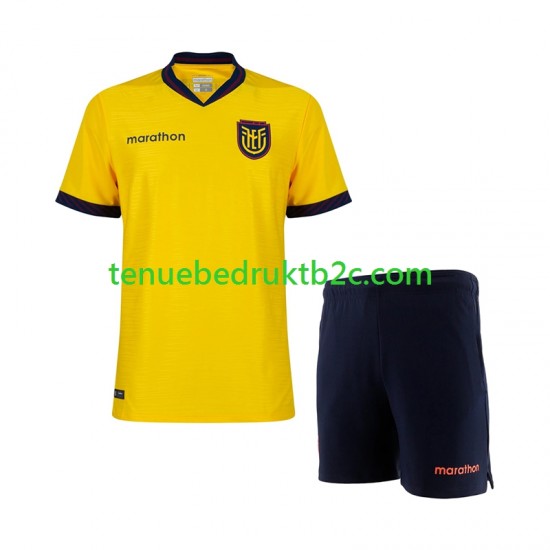 Thuisshirt Ecuador Voetbalteneu Kinderen WK 2026 S-S