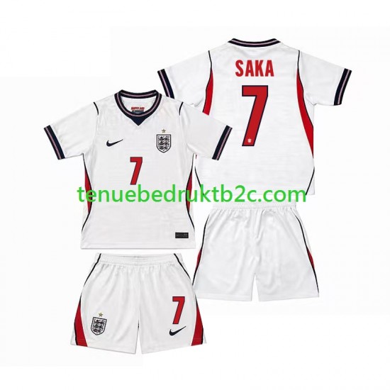 Thuisshirt Engeland Bukayo Saka 7 Voetbalteneu Kinderen WK 2026 S-S