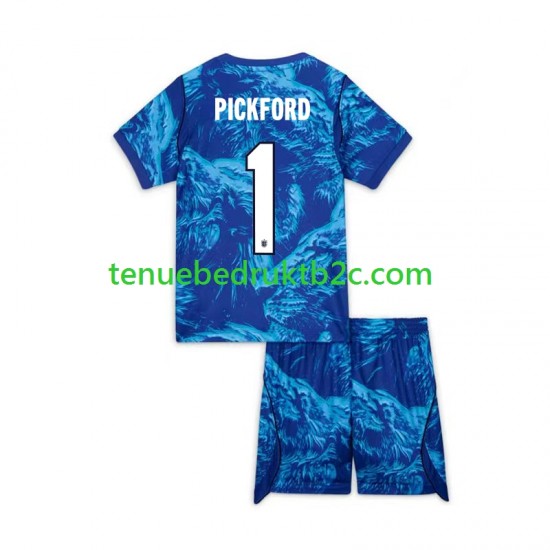 3de shirt Engeland Keeper Jordan Pickford 1 Voetbalteneu Kinderen WK 2026 S-S