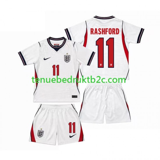 Thuisshirt Engeland Marcus Rashford 11 Voetbalteneu Kinderen WK 2026 S-S
