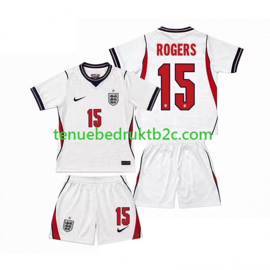 Thuisshirt Engeland Morgan Rogers 15 Voetbalteneu Kinderen WK 2026 S-S